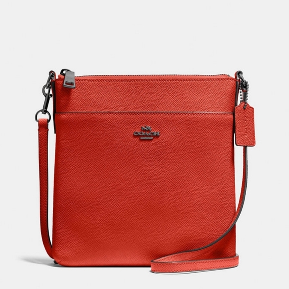 Coach Handbags - COACH Crossgrain Leather Messenger Crossbody Mango adjustable removable …